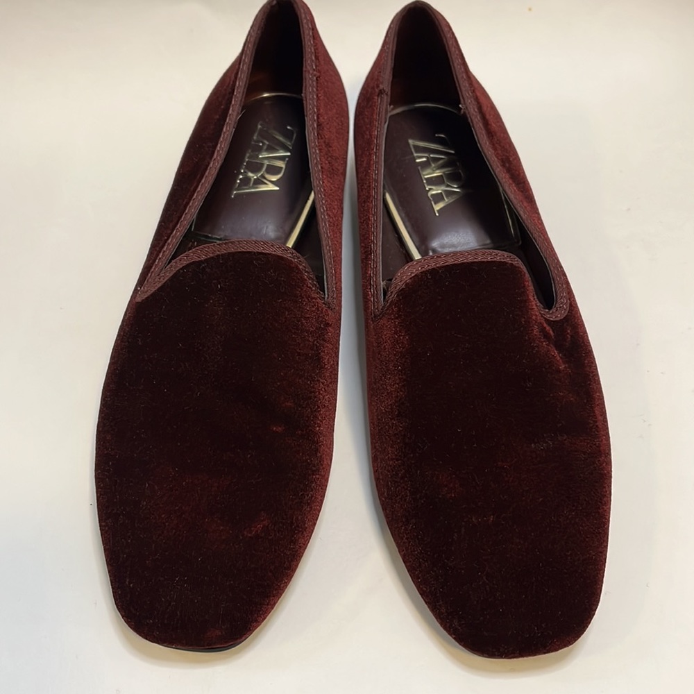 ZARA women’s dress shoe suede flat loafer size 36 EU size 5 US